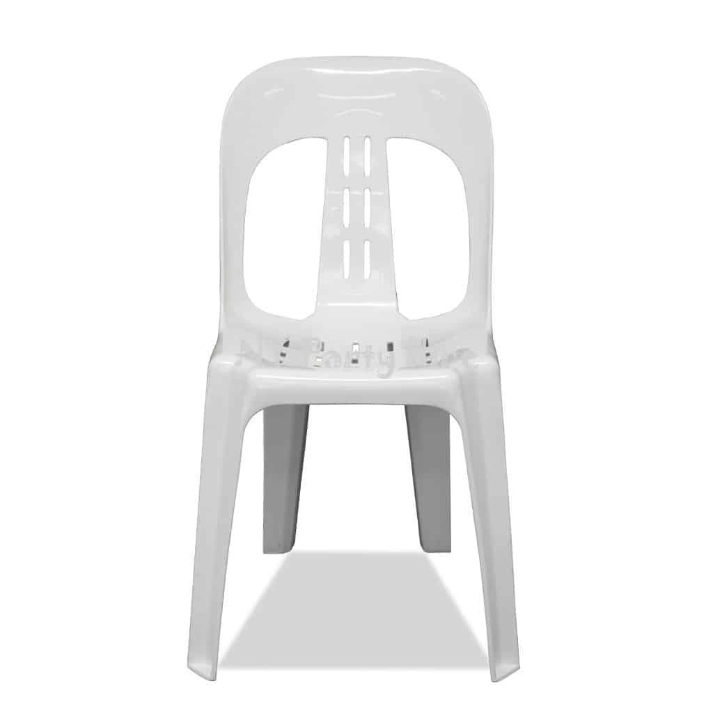 white stacking chair  allwell hire